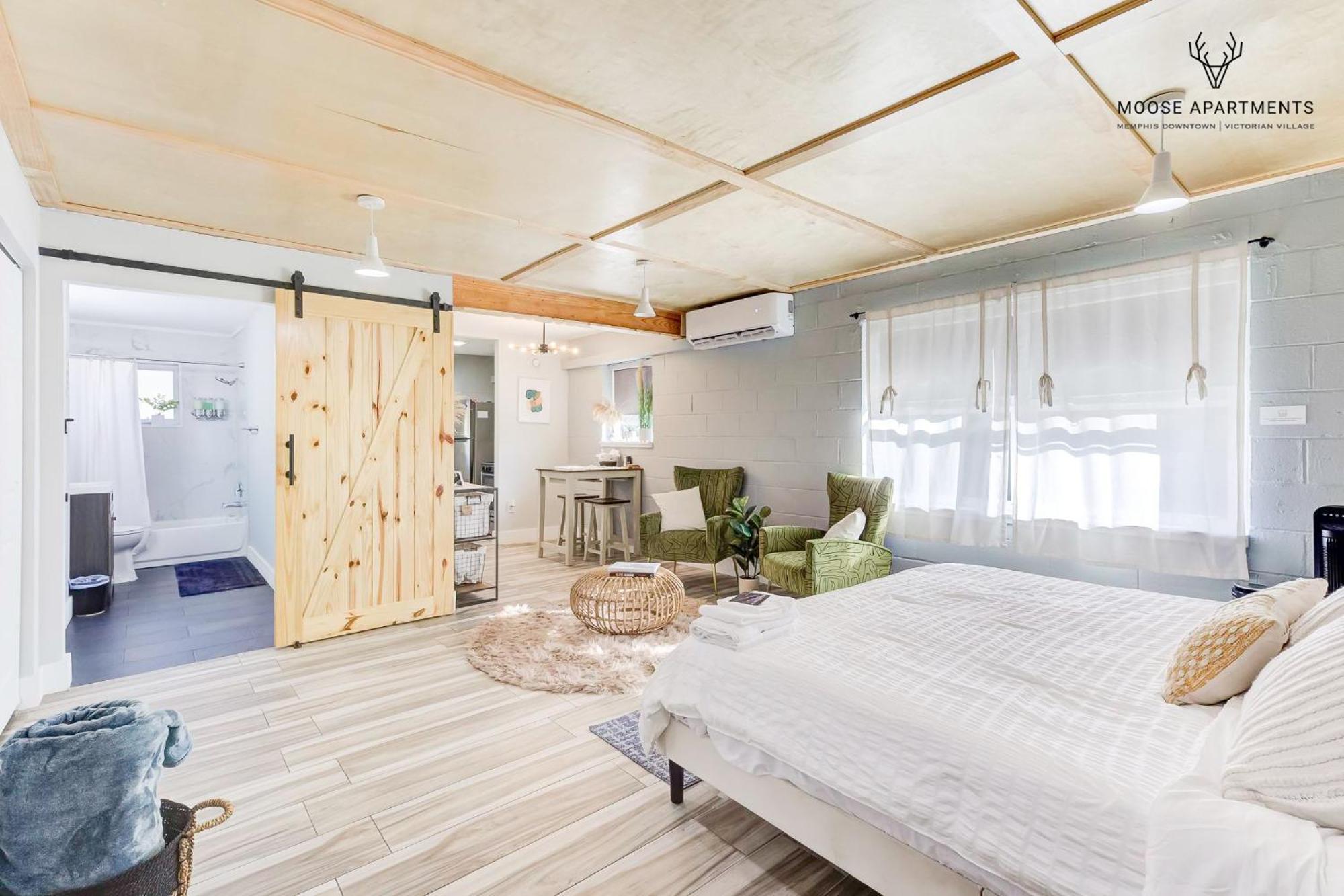 The Moose #6 - Modern Luxe Studio With Free Parking & King Bed Memphis Exterior foto