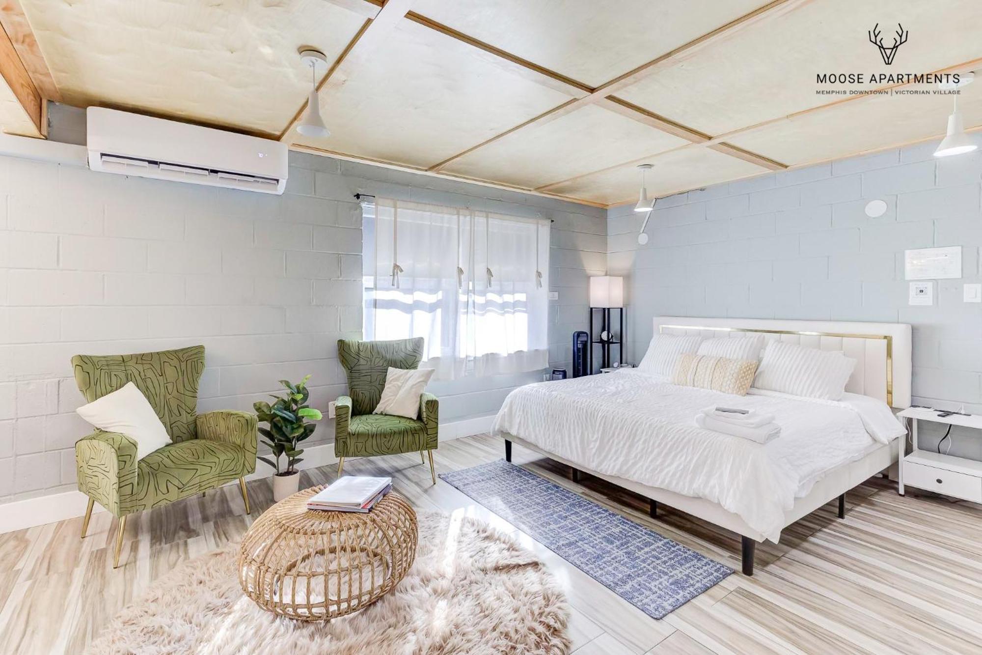The Moose #6 - Modern Luxe Studio With Free Parking & King Bed Memphis Exterior foto