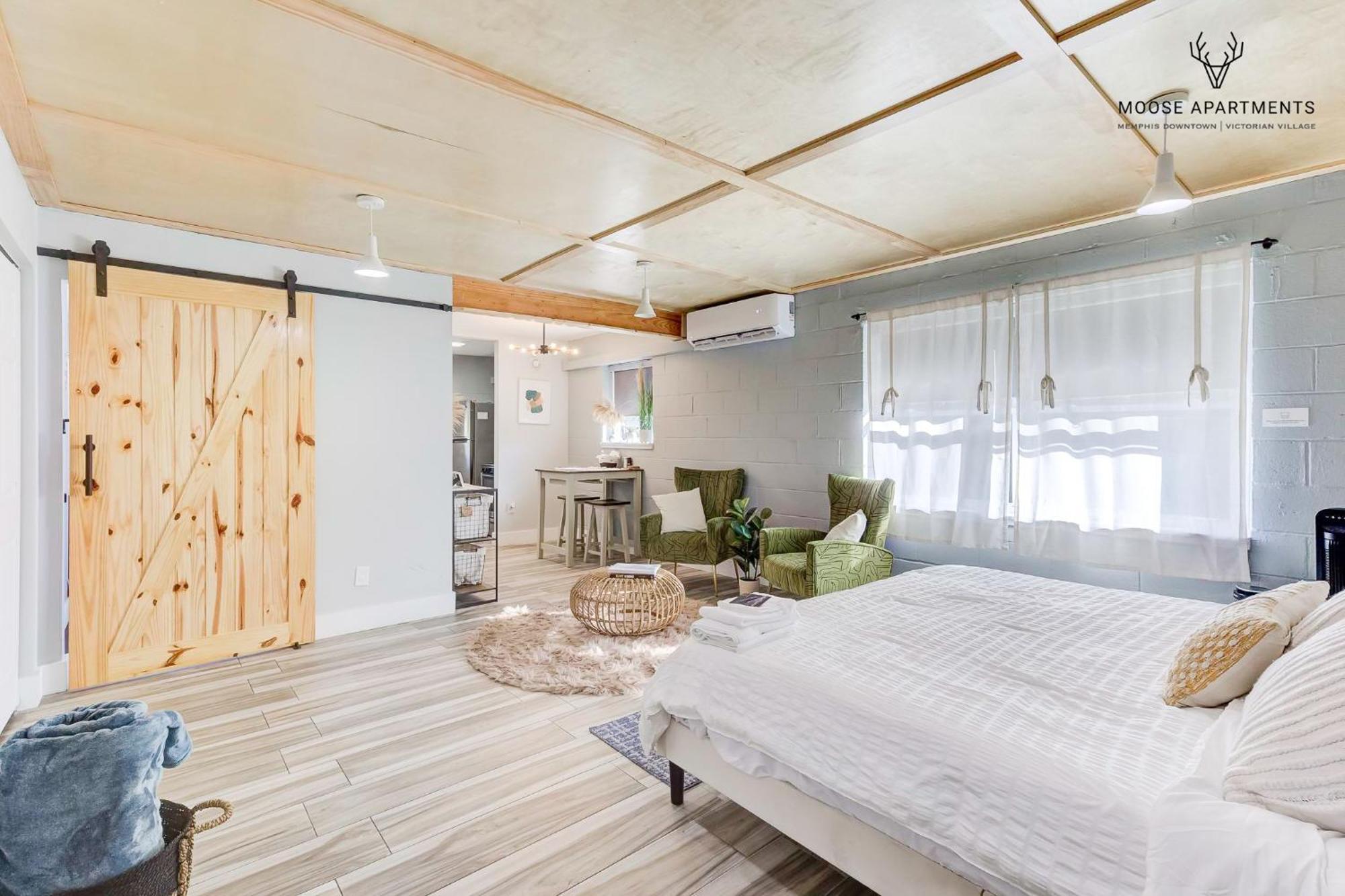 The Moose #6 - Modern Luxe Studio With Free Parking & King Bed Memphis Exterior foto